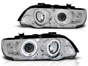 Koplampen BMW X5 E53 99-03 Angel Eyes chroom, Ophalen of Verzenden, Nieuw