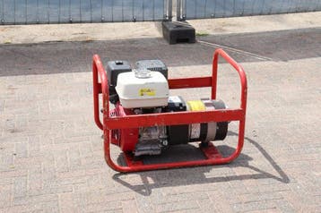 Veiling: Generator Mecc Alte Spa S20W-95 Benzine 6kVA 2017, Ophalen