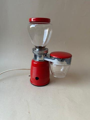 omre - Koffiemolen - quick mill - geprint glas - vintage en