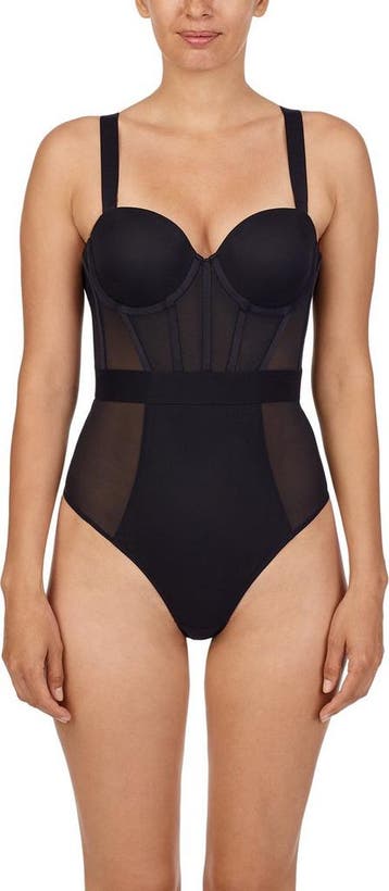 DKNY  - Maat C80 - SHEERS STRAPLESS BODYSUIT VOORGEVORMD, Verzenden