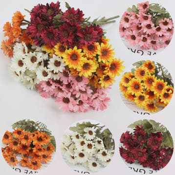 Kunstboeket Margrieten - Zijden Bloemen voor Decoratie (32cm, Huis en Inrichting, Verzenden, Nieuw