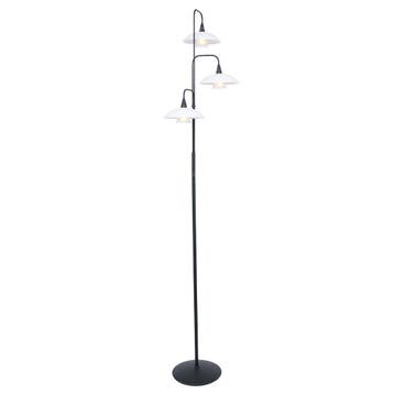 Steinhauer vloerlamp Tallerken 2659ZW 2dekansje, Huis en Inrichting, Lampen | Vloerlampen, Ophalen, Overige materialen, 100 tot 150 cm