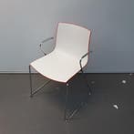 Arper Catifa 46 design stoel - wit/oranje kunststof (alleen, Huis en Inrichting, Ophalen of Verzenden, Nieuw