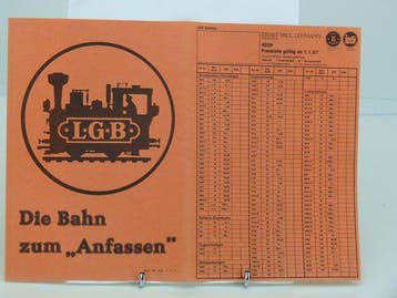 LGB Info blad #52 Preisliste 1987 (LGB Info bladen), Verzamelen, Ophalen of Verzenden, Gebruikt, Overige typen