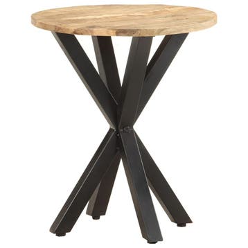 vidaXL Bijzettafel 48x48x56 cm massief mangohout, Huis en Inrichting, Tafels | Bijzettafels, Verzenden, Nieuw, 45 tot 60 cm