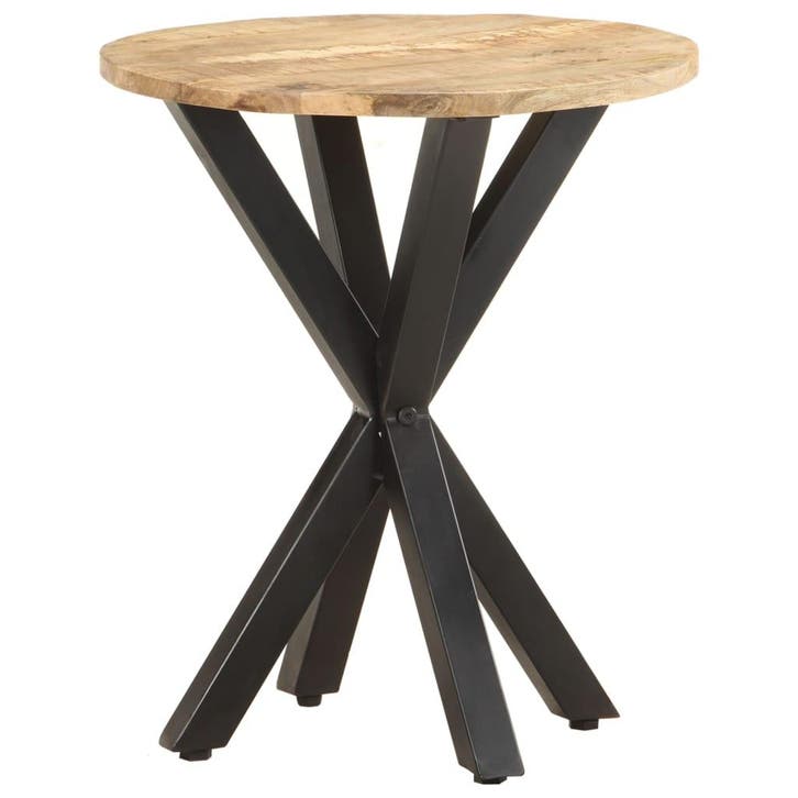 vidaXL Bijzettafel 48x48x56 cm massief mangohout, Huis en Inrichting, Tafels | Bijzettafels, Nieuw, 45 tot 60 cm, Verzenden