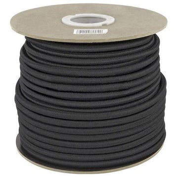 50 meter Elastisch Touw - 4 mm - ZWART - elastiek op rol, Verzenden, Nieuw
