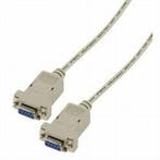 Null modem kabel Female-Female connector 1 meter 80, Ophalen of Verzenden, Nieuw, Kabel of Snoer