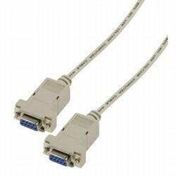 Null modem kabel Female-Female connector 1 meter 80, Ophalen of Verzenden, Nieuw, Kabel of Snoer