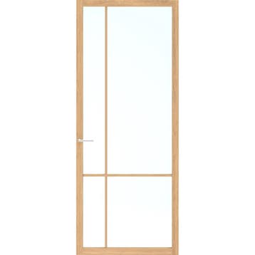 Skantrae binnendeur SSL14809 93x231,5 (Eiken, Blankglas), 80 tot 100 cm, 215 cm of meer, Binnendeur, Nieuw
