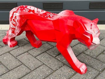 Daluxe Art - 1999 • XXL Pop Art Panther – 80 cm, Antiek en Kunst