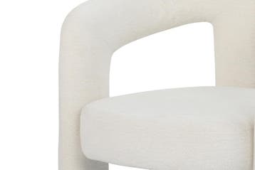 Stoel ARCH crème wit teddyfleece fauteuil - 70010, Ophalen of Verzenden, Nieuw