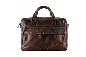 Manfield Handtas Cognac | ACTIE, Verzenden, Zo goed als nieuw