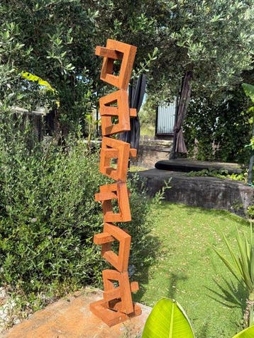 Ana Lucia B.M - Sculpture Corten - XXL - NO Reserve