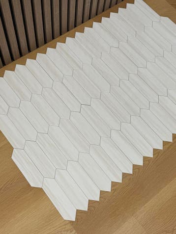 PVC Wandtegel Marmer Wit Zelfklevend 30.2*30.2, Overige materialen, Wandtegels, Nieuw, Ophalen of Verzenden