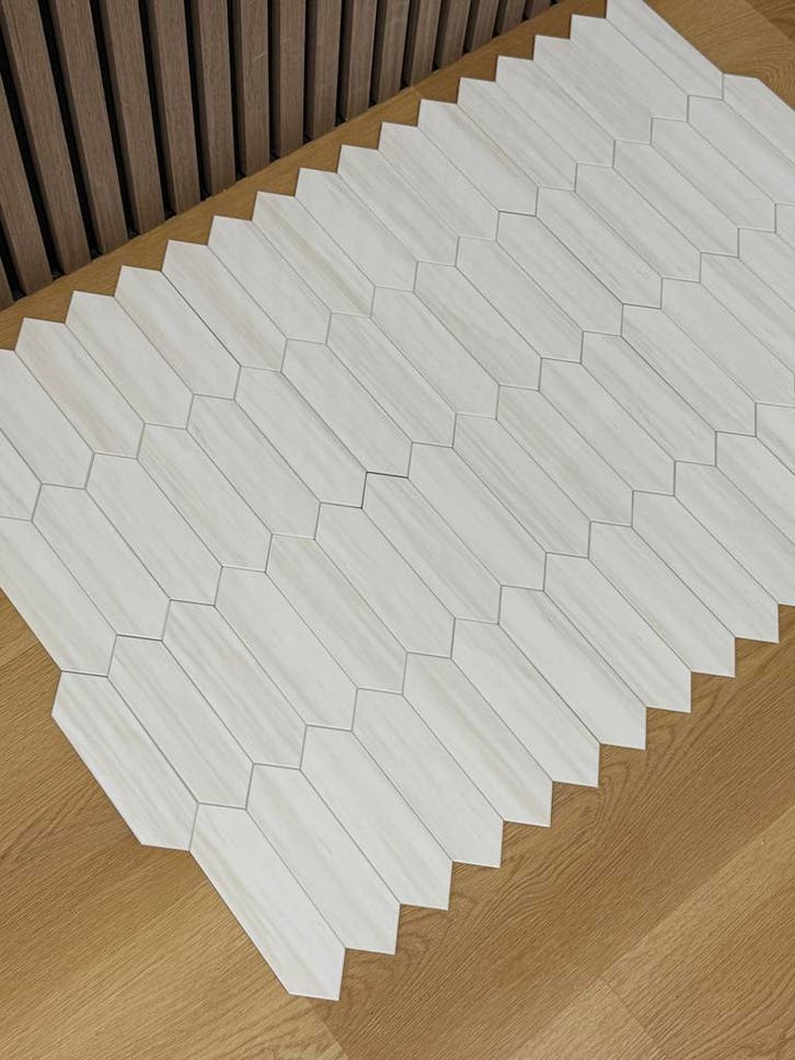 PVC Wandtegel Marmer Wit Zelfklevend, Doe-het-zelf en Verbouw, Tegels, 20 tot 40 cm, 20 tot 40 cm, 10 m² of meer, Nieuw, Overige materialen