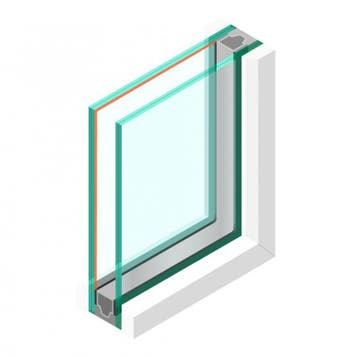 Dubbel glas HR++ 44.2 - sp - #44.2, Doe-het-zelf en Verbouw, Glas en Ramen, Ophalen of Verzenden, Nieuw