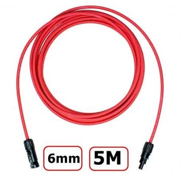 MC4 1-20 Meter 6mm Mannelijke-Vrouwelijke Kabel Rood/Zwar..., Verzenden, Nieuw, Overige typen