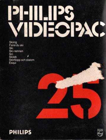 Philips Videopac 25 Skiing (In doos), Verzenden, Zo goed als nieuw