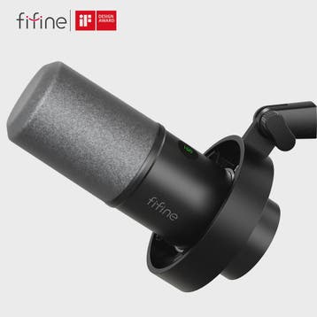 FIFINE K688 XLR & USB Dynamische Microfoon met Monitoring en, Verzenden, Nieuw