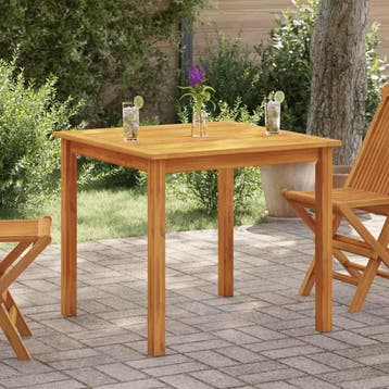 Terrastafel 85x85cm Acacia | Laatste Stuk!, Tuin en Terras, Ophalen of Verzenden, Gebruikt, Vierkant, Hout