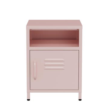 Nachtkastje | Bijzettafel | 40x40x55cm | Metaal | Roze, Verzenden, Nieuw