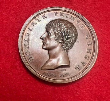 Frankrijk. Medal Napoleone primo console (1799-1804)