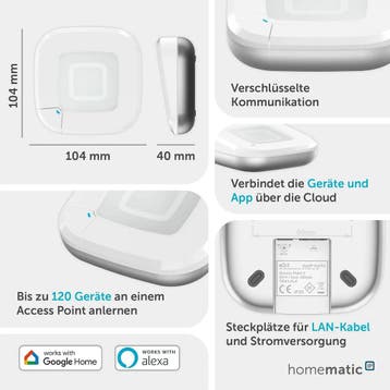 Homematic IP Access Point 2 (Diverse, Huis), Witgoed en Apparatuur, Verzenden, Nieuw