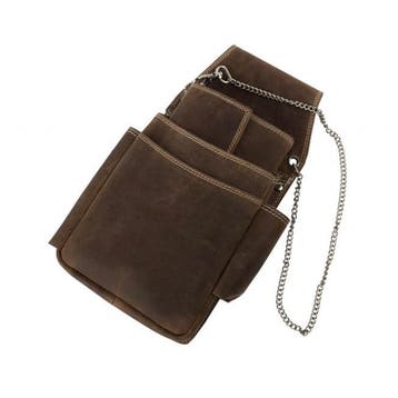 Landley Horeca Portemonnee + Holster Set - Leer - Bruin, Overige merken, Bruin, Verzenden, Nieuw