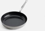 2dekans | Mauviel 1830 Braadpan 24 cm – RVS/Aluminium –, Ophalen of Verzenden, Zo goed als nieuw