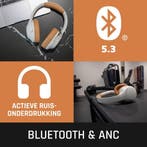 Draadloze over-ear Koptelefoon met Noise Cancelling - Grijs, Verzenden, Zo goed als nieuw