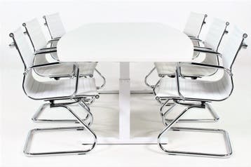 Vergadertafel TUBE met 6 Assemblee vergaderstoelen, Ophalen of Verzenden, Nieuw in verpakking