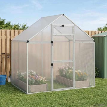 vidaXL Vogelkooi Zilverkleurig 181,5 x 112 x 173,5 cm, Dieren en Toebehoren, Verzenden, Nieuw