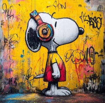 ERIC BRUMETTE - DJ SNOOPY SAVED MY LIFE 15 - Toile L -