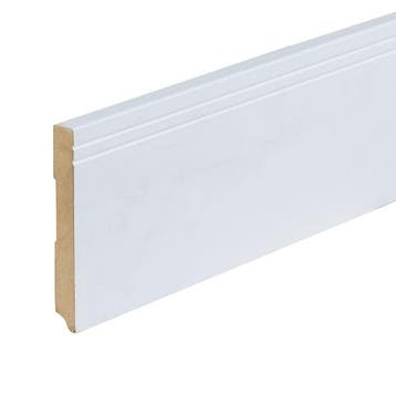 Co-Pro Folieplint Milaan - Wit RAL 9010 Mat - 120 x 15 mm, Ophalen of Verzenden, Nieuw