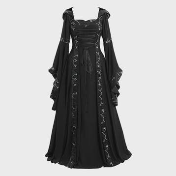 Lange Vintage Middeleeuwse Jurk - Gothic & Victoriaans Cospl, Verzenden