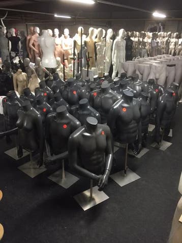 heren en dames torsos antraciet