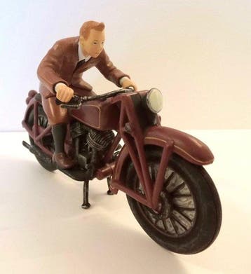 Plastoy - Modelauto - Tim auf dem Motorrad, Nieuw