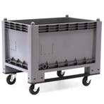 Palletbox voorzien van 2 sleden en 4 zwenkwielen, Ophalen of Verzenden, Nieuw