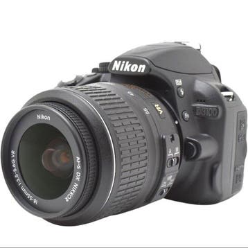 Nikon D3100 + AF-S DX NIKKOR 3.5-5.6/18-55mm G VR Digitale, Nieuw