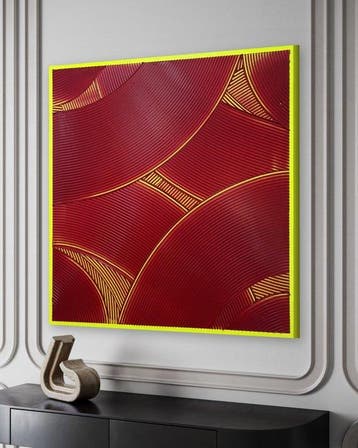 Sarah Schwarzl - Frequency MAGENTA ON NEON (Frame included)