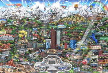 Charles Fazzino (1955) - Colorado On My Mind, Antiek en Kunst, Kunst | Schilderijen | Modern