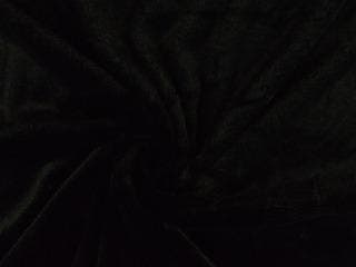 Kortharig bont stof – Zwart, 120 cm of meer, Zwart, Ophalen of Verzenden, Polyester