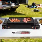 2-Pits Camping Gasstel 2500W met Ontsteking en Koffer