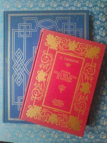 Manzoni, Casanova/De Chirico - Lot with 2 books illustrated