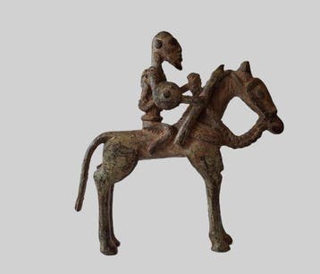 Dogon Ruiter Figuur - Dogon - Mali (Zonder minimumprijs)