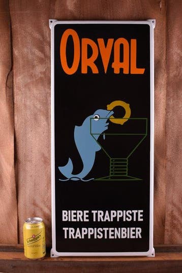 ORVAL - Emaille bord - XXL ORVAL; trappistenbier