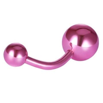 Fako Bijoux - Navelpiercing - Titanium - Roze, Verzenden, Nieuw
