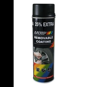 Motip Removable Coating Zwart Matt 500 ml, Doe-het-zelf en Verbouw, Verf, Beits en Lak, Ophalen of Verzenden, Nieuw