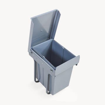 Inbouw prullenbak Froland 20 liter 34x26x42 cm grijs [en.cas, Verzenden, Nieuw